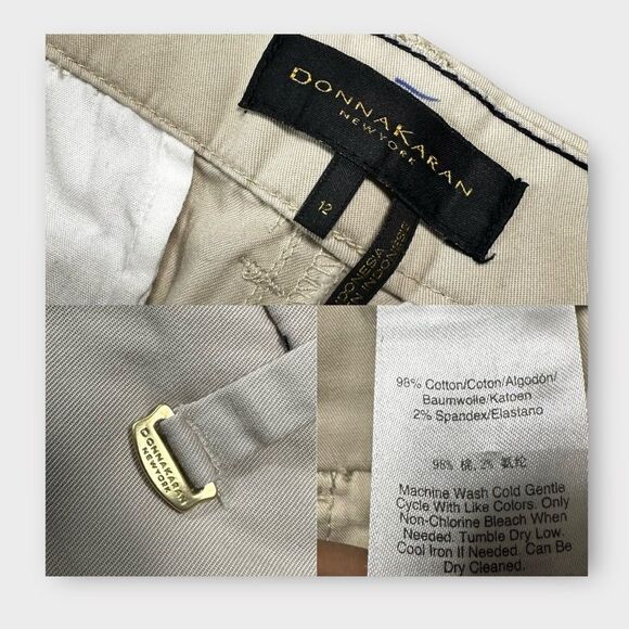 Donna Karan Pants Women’s Size 12 Straight Leg Dress Trousers Office Workwear - Picture 6 of 6